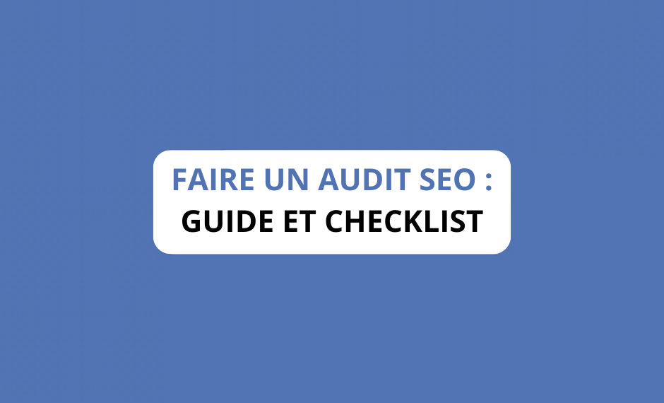 article sur faire un audit seo
