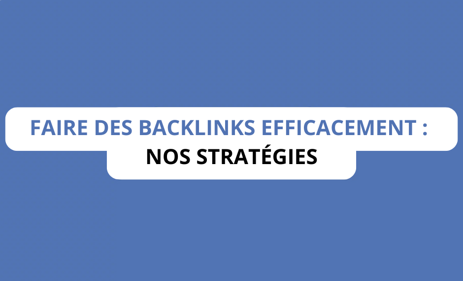 article sur la stratégie de backlinks