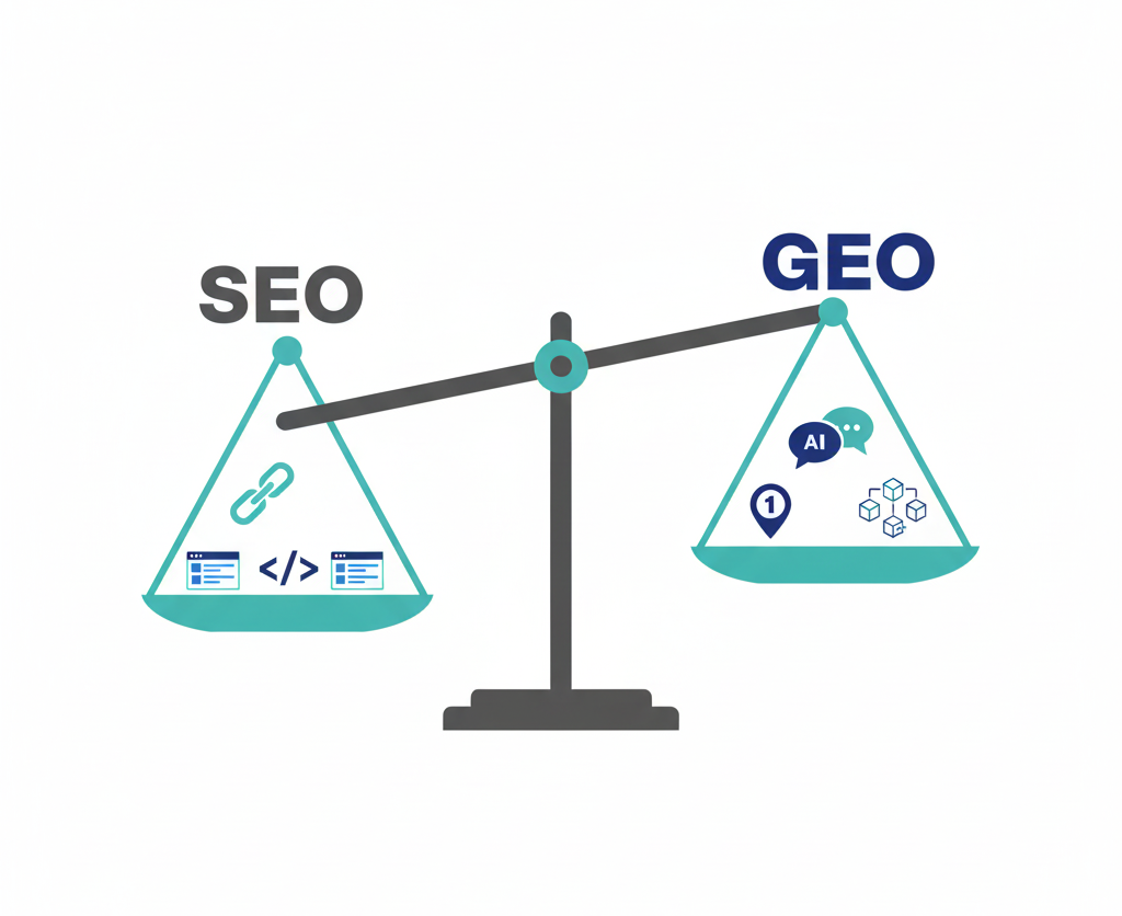 Différence SEO et GEO