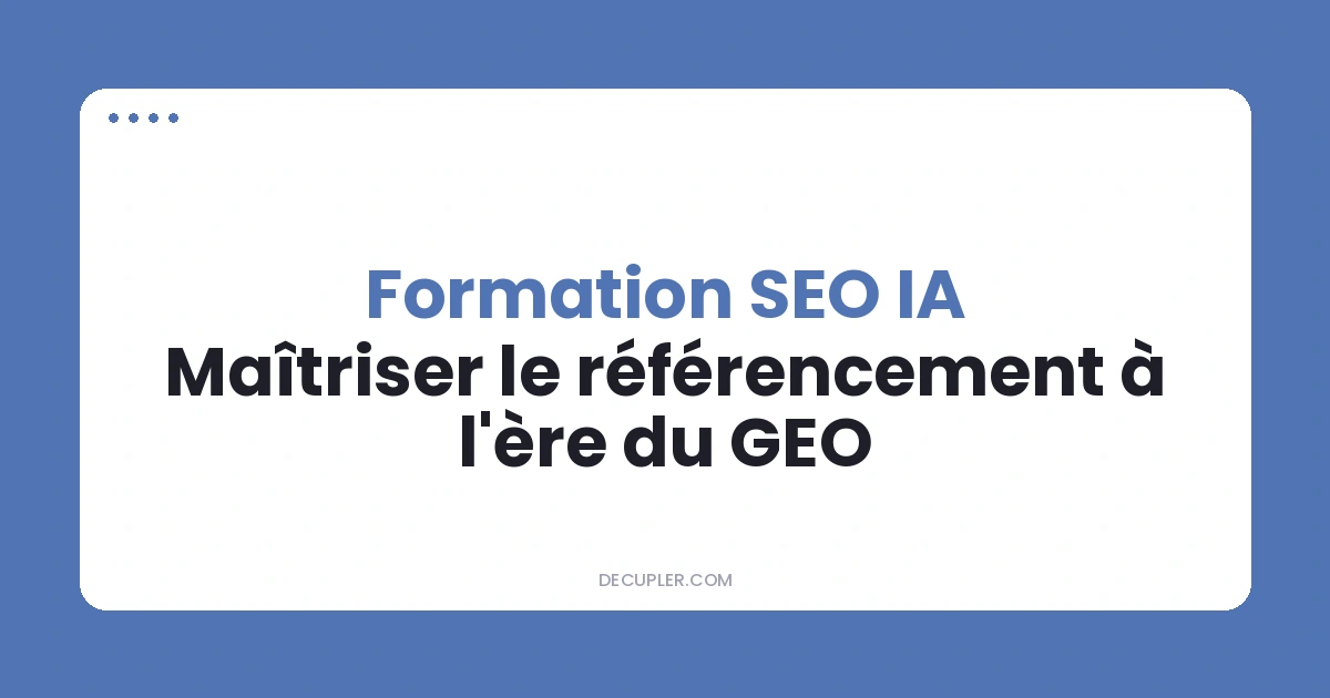 formation seo ia