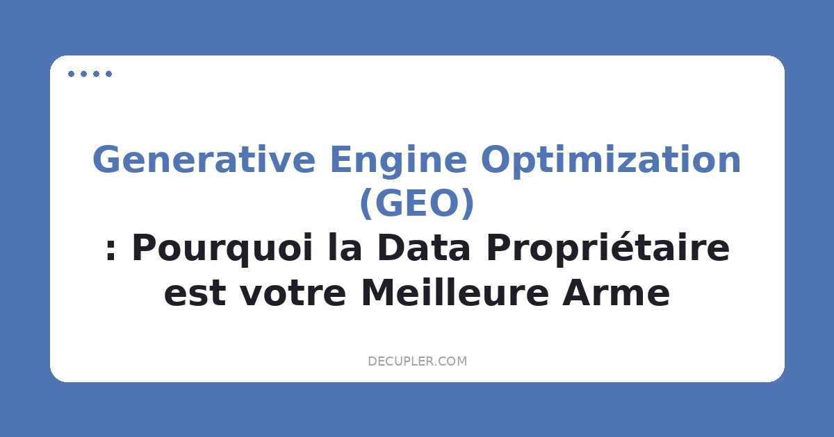 generative engine optimization