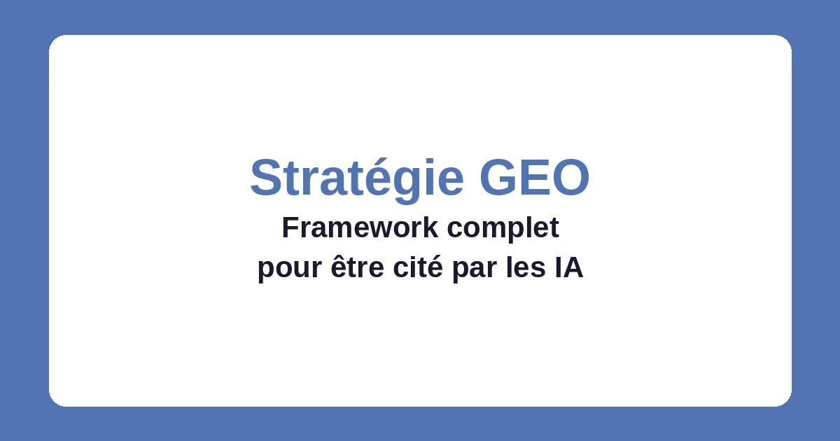 stratégie geo