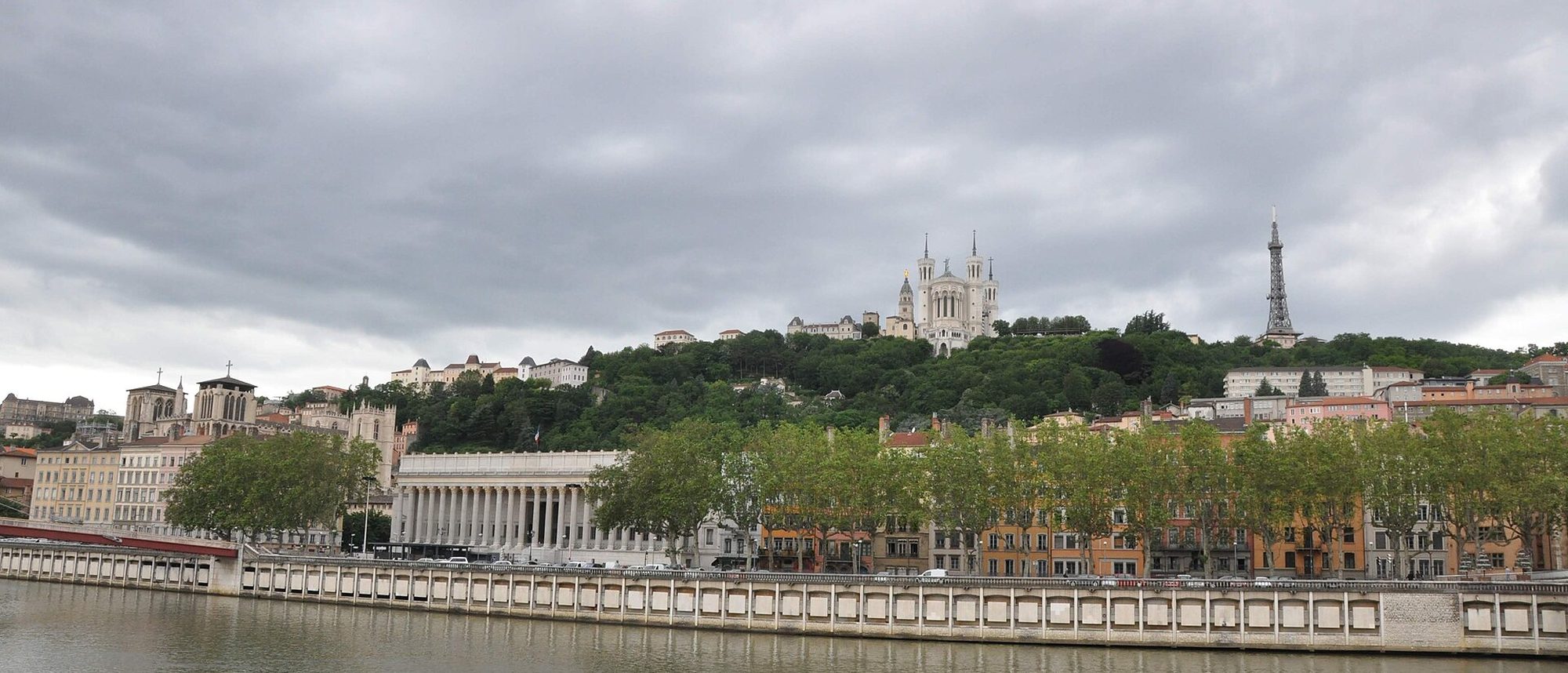 Lyon, la Saône et la colline de Fourvière