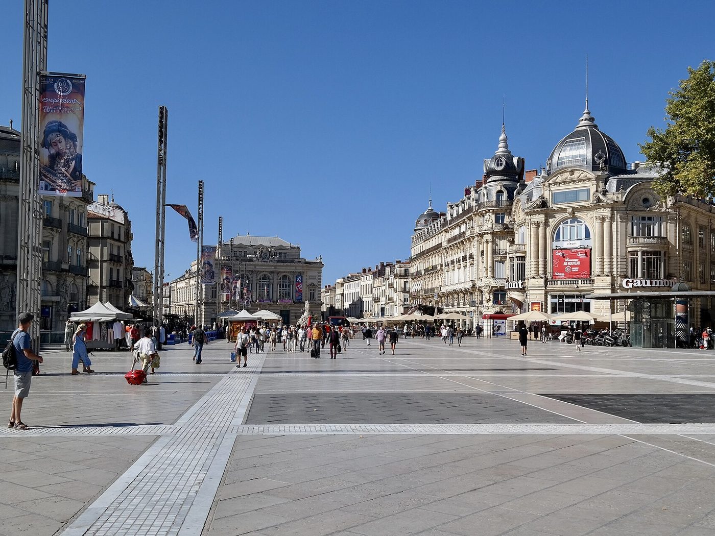 Montpellier, la place de la Comédie