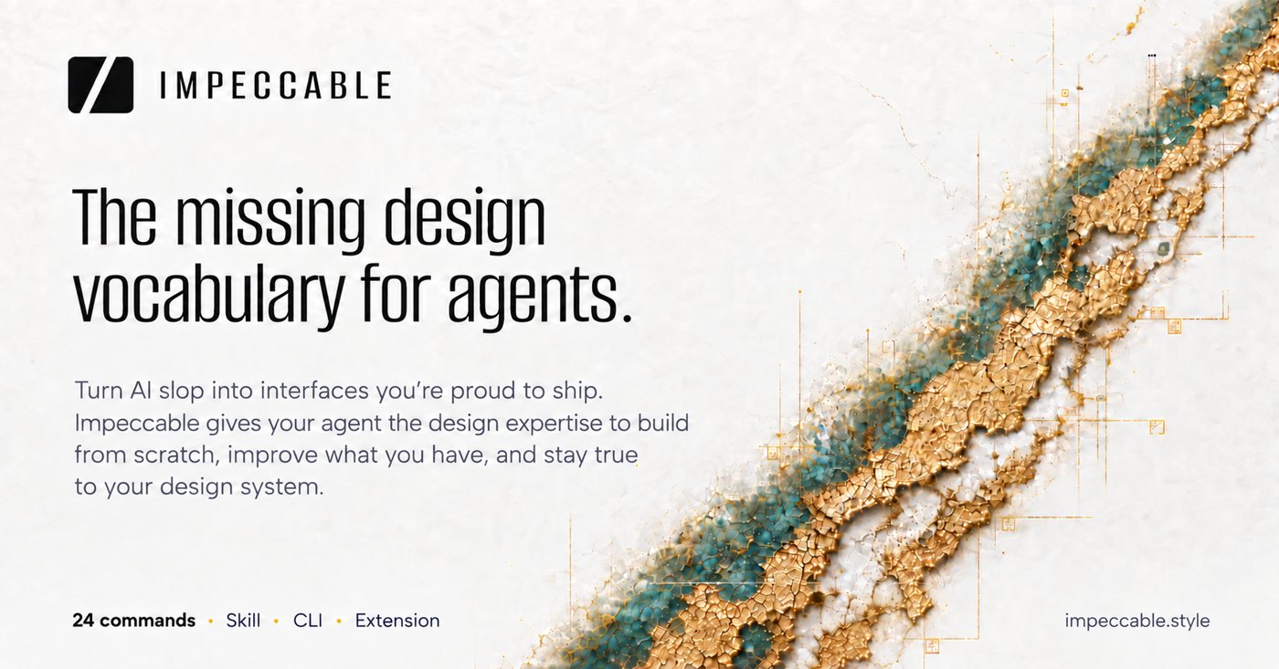 Impeccable, le vocabulaire de design pour les agents IA